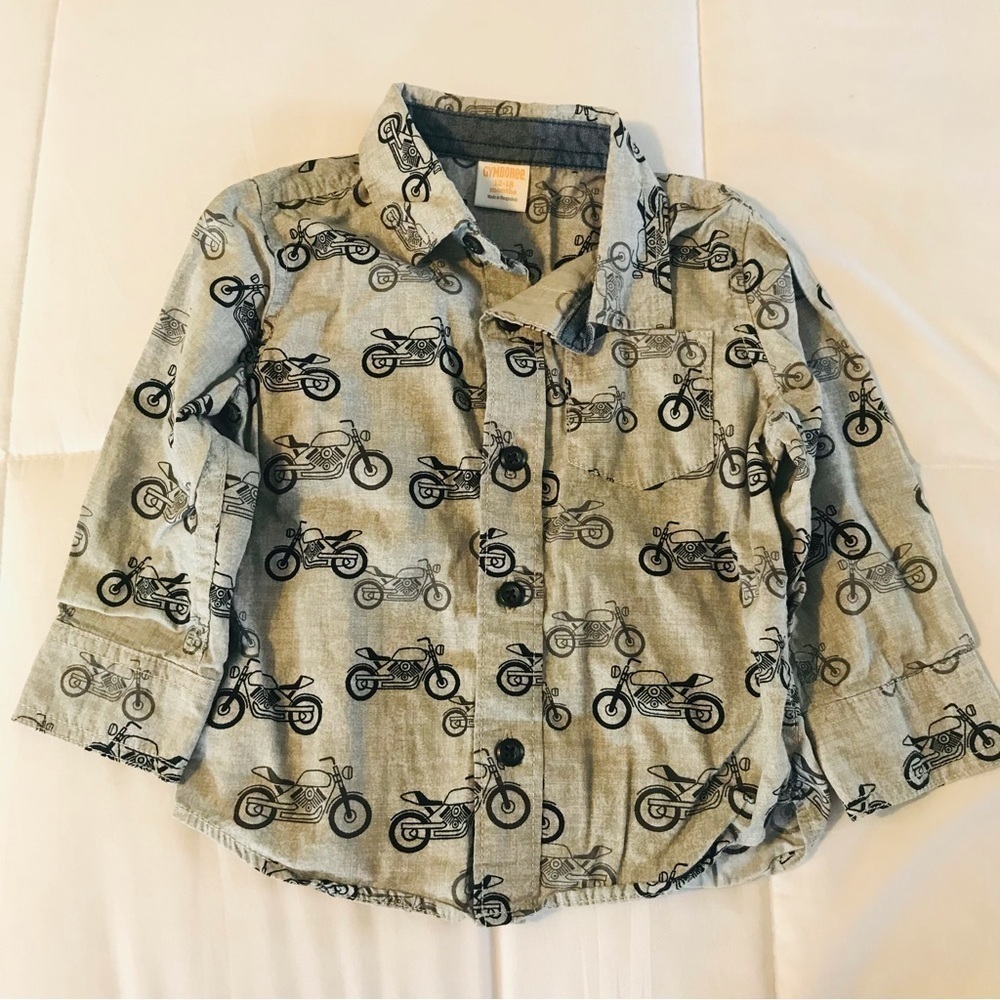 Lot Boys Motorcycles Batman Top Bundle of 5 long sleeve short shirts 18 months - Picture 6 of 7